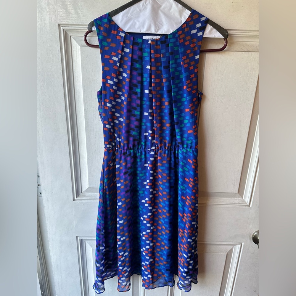 Calvin Klein Multicolor Sleeveless Dress – Size 4